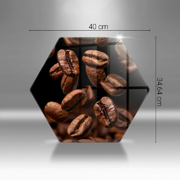 Üveg vágódeszka Barna szemes kávé