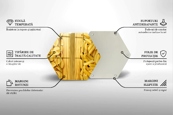 Üveg vágódeszka Tészta