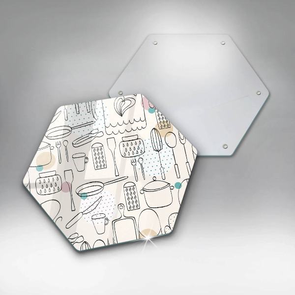 Üveg vágódeszka Konyhai kiegészítők