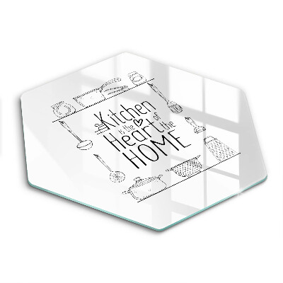 Üveg vágódeszka Felirat mondat