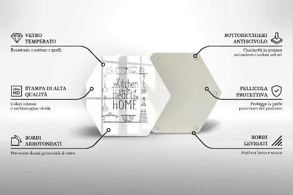 Üveg vágódeszka Felirat mondat