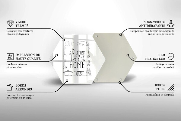 Üveg vágódeszka Felirat mondat
