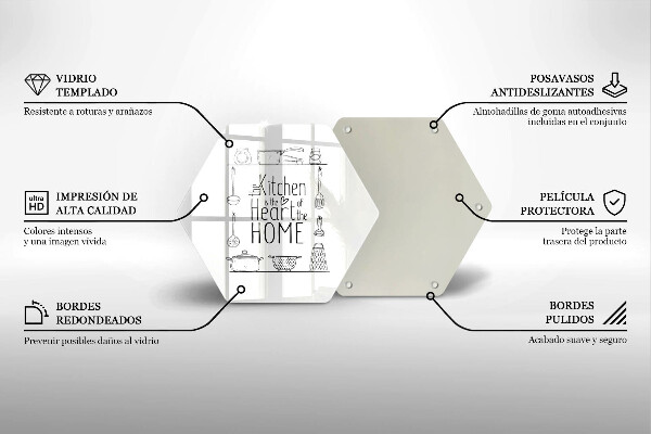 Üveg vágódeszka Felirat mondat