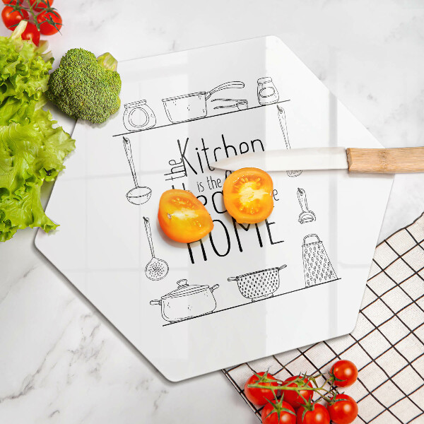 Üveg vágódeszka Felirat mondat