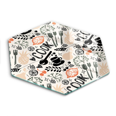 Üveg vágódeszka Rajzfilm konyhai motívum