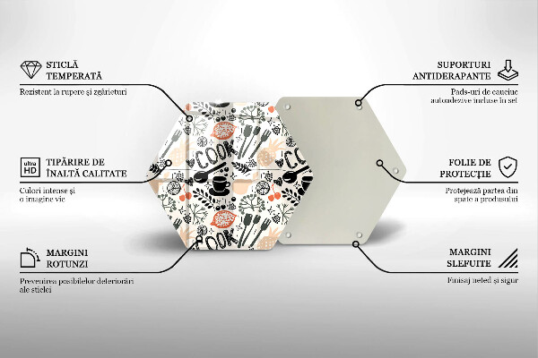 Üveg vágódeszka Rajzfilm konyhai motívum