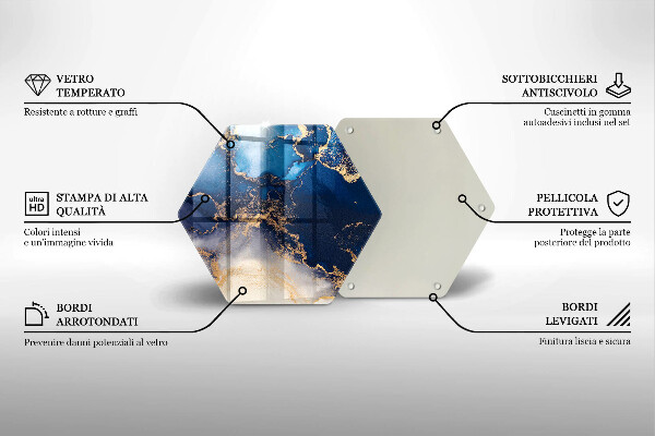 Üveg vágódeszka Márvány absztrakció