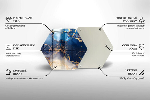 Üveg vágódeszka Márvány absztrakció
