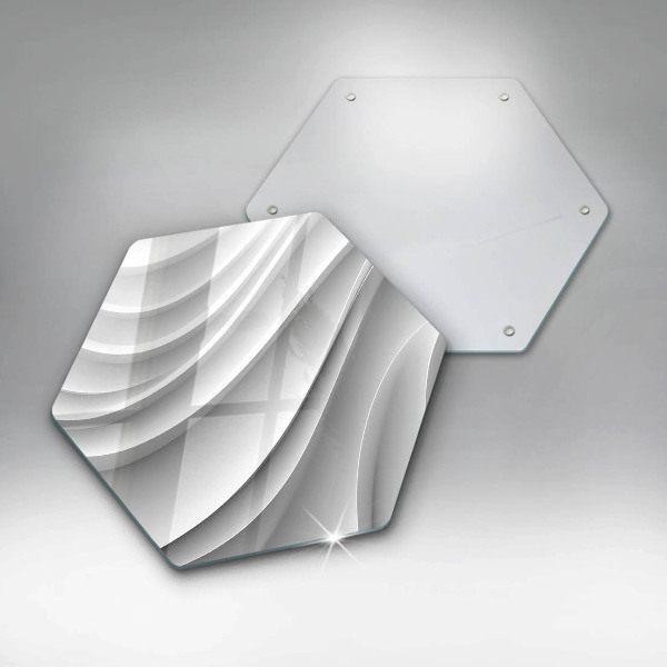 Üveg vágódeszka Geometriai vonalak