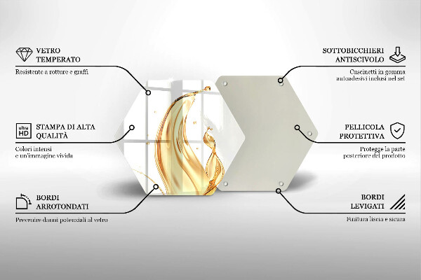 Üveg vágódeszka olivaolaj