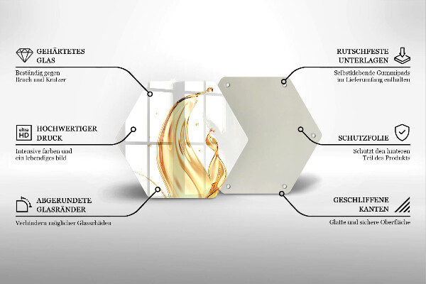 Üveg vágódeszka olivaolaj