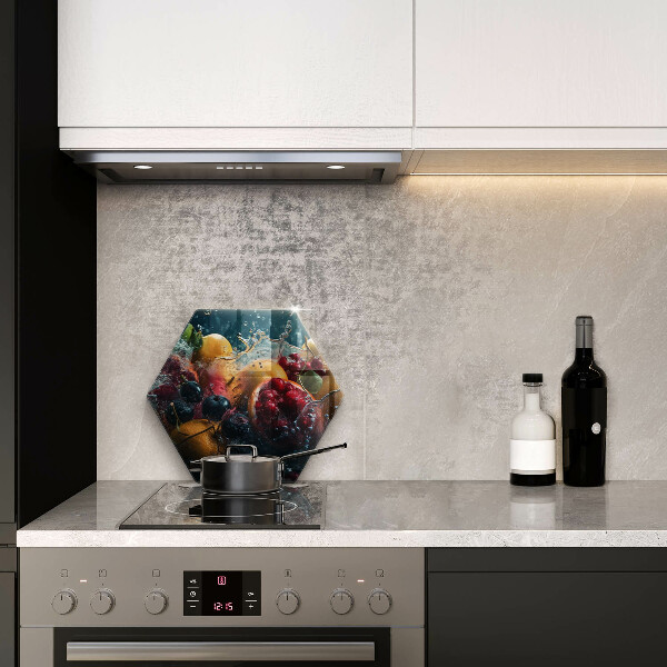 Üveg vágódeszka Gyümölcsök vízben