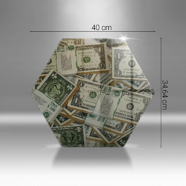 Üveg vágódeszka Pénz dollár