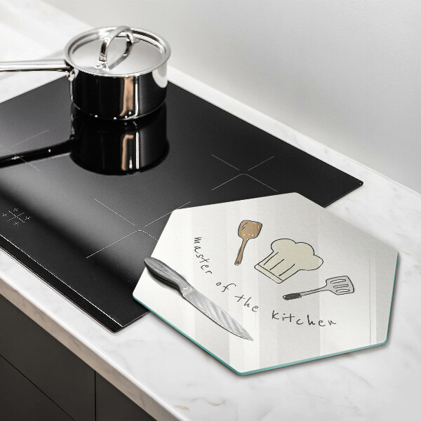 Üveg vágódeszka Master of the Kitchen