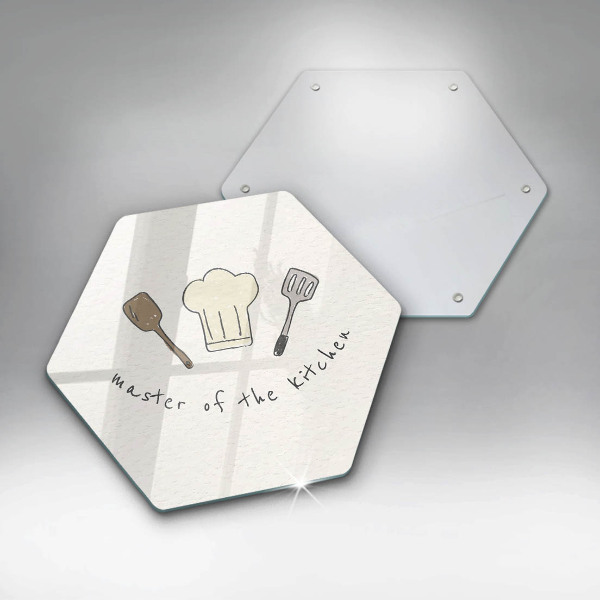 Üveg vágódeszka Master of the Kitchen