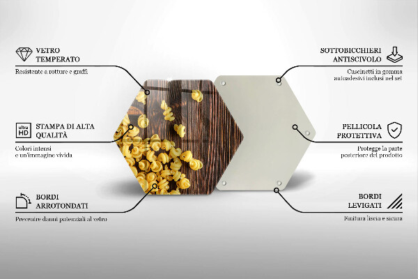 Üveg vágódeszka Tészta az asztalon