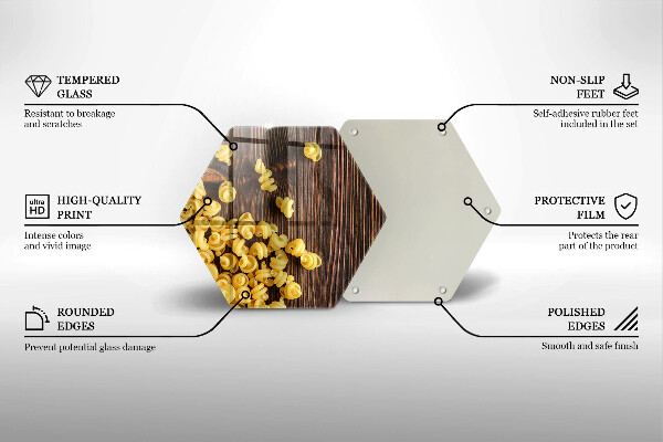 Üveg vágódeszka Tészta az asztalon