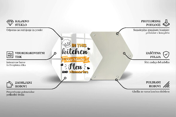 Üveg vágódeszka In this kitchen we made mess and memories