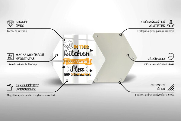 Üveg vágódeszka In this kitchen we made mess and memories