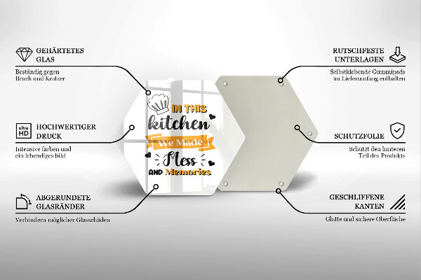 Üveg vágódeszka In this kitchen we made mess and memories