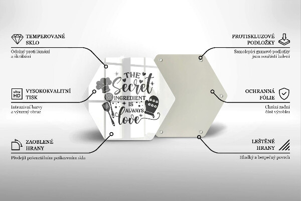 Üveg vágódeszka Felirat mondat