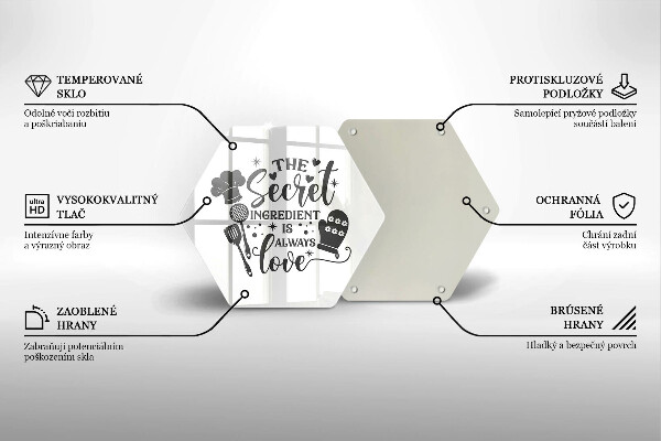 Üveg vágódeszka Felirat mondat