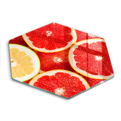 Üveg vágódeszka Grapefruit szeletek