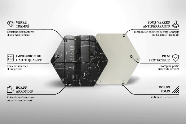 Üveg vágódeszka Rajzfilm konyhai kiegészítők