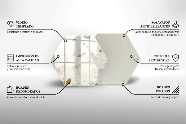 Üveg vágódeszka Lehulló levelek