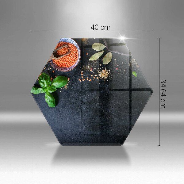 Üveg vágódeszka Fűszertálak