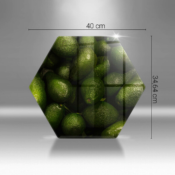 Üveg vágódeszka Avokádó gyümölcs