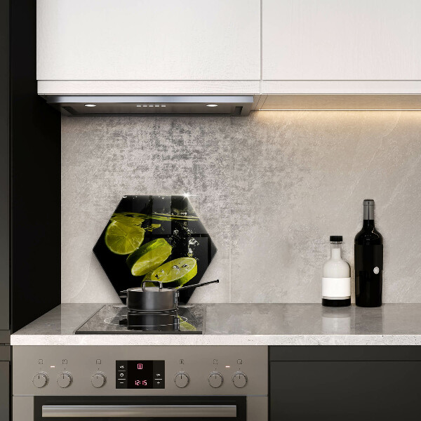 Üveg vágódeszka Lime vízben