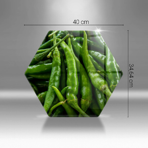 Üveg vágódeszka Borsó hüvely