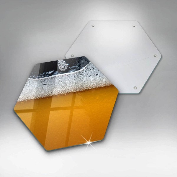 Üveg vágódeszka Igyál sörhabot