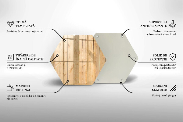 Üveg vágódeszka Finom fa táblák