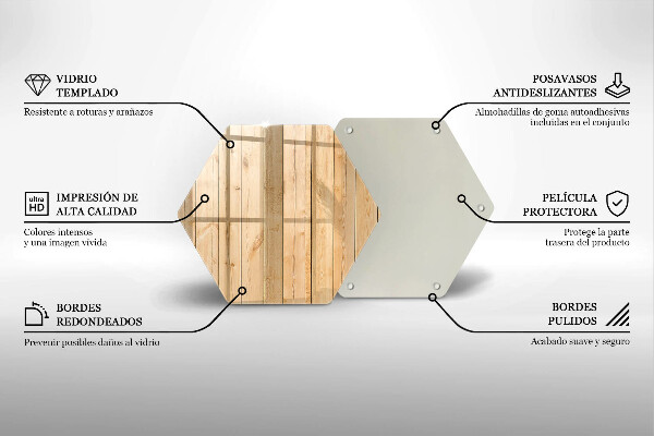 Üveg vágódeszka Finom fa táblák