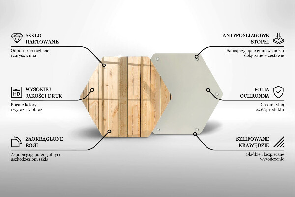 Üveg vágódeszka Finom fa táblák