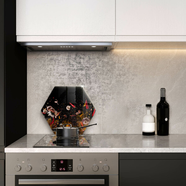 Üveg vágódeszka Forró fűszerek