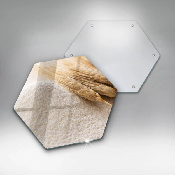 Üveg vágódeszka Liszt és kalászok