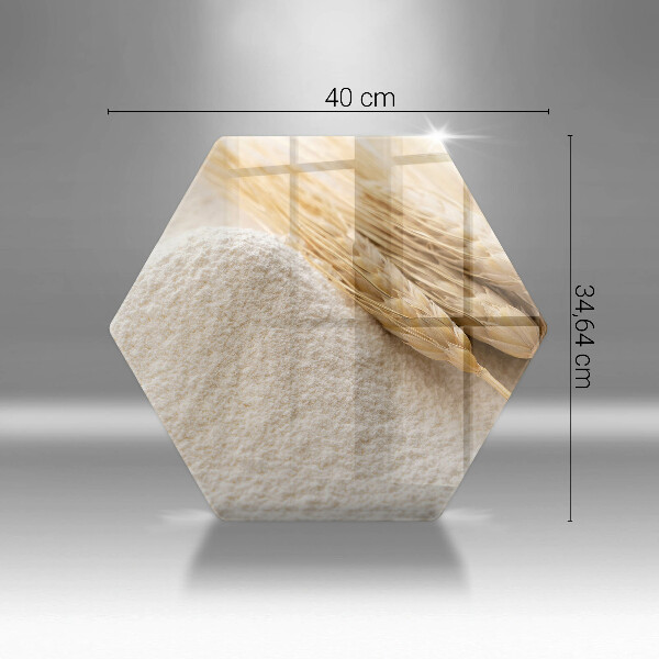 Üveg vágódeszka Liszt és kalászok