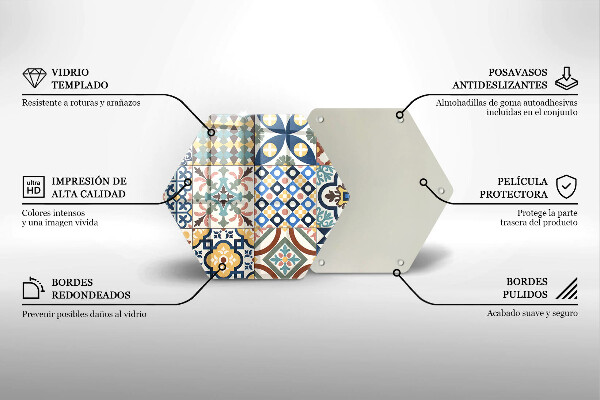 Üveg vágódeszka Dekoratív csempe