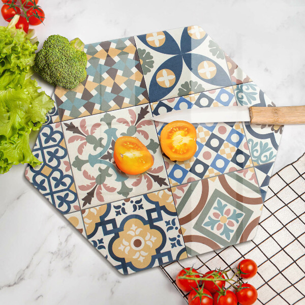 Üveg vágódeszka Dekoratív csempe