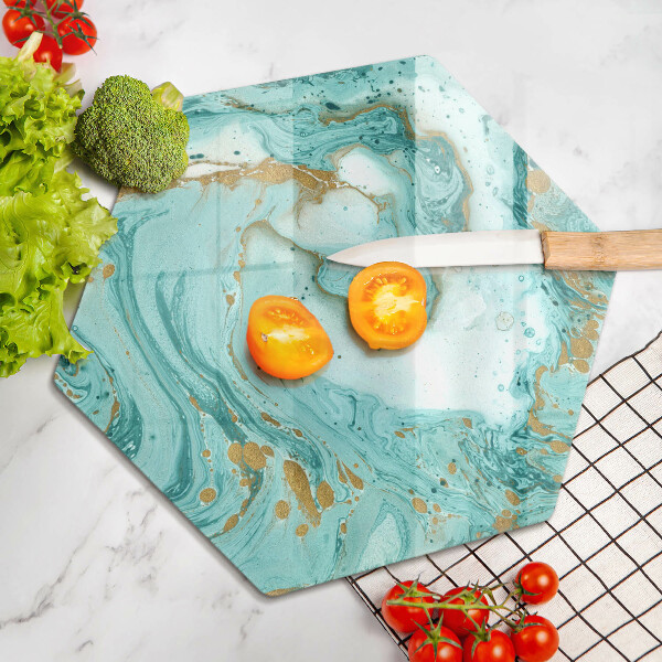 Üveg vágódeszka Kék absztrakció