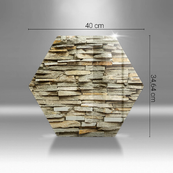 Üveg vágódeszka Díszítő kövek