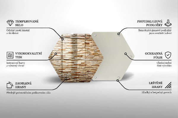 Üveg vágódeszka Díszítő kövek textúrája