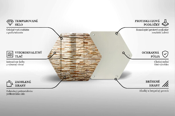 Üveg vágódeszka Díszítő kövek textúrája