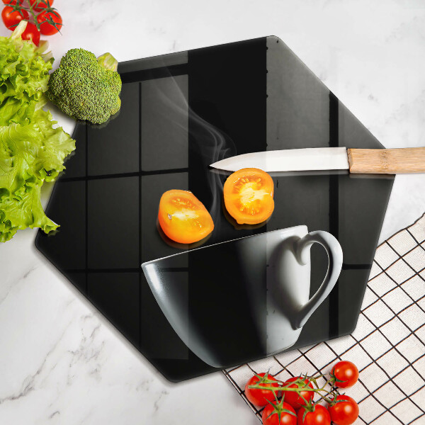Üveg vágódeszka Egy csésze tea