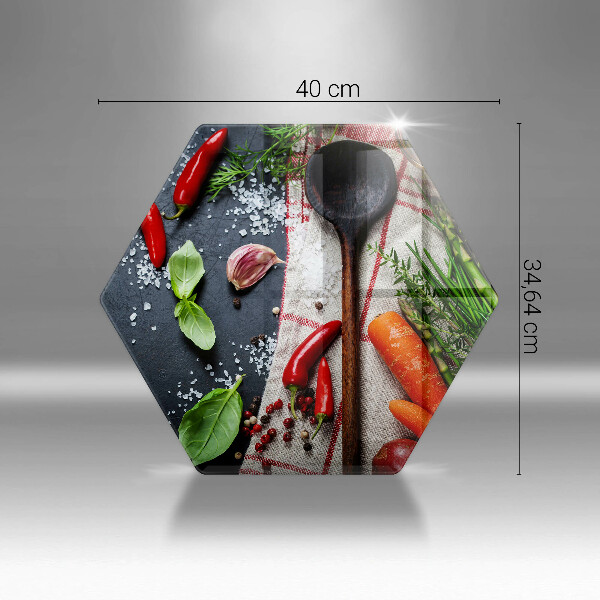 Üveg vágódeszka Konyhai étel