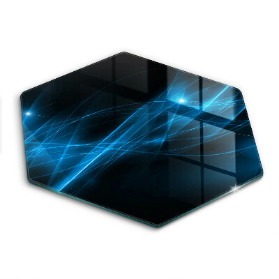 Üveg vágódeszka Absztrakt kék füst