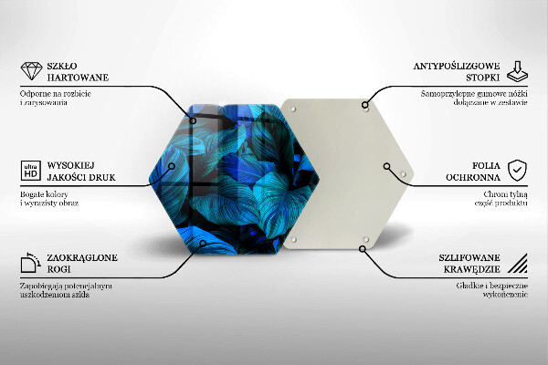 Üveg vágódeszka Dzsungel növényzet levelei